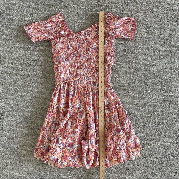Poupette St Barth 'Soledad' Smocked Floral Mini Dress Size Small - Picture 4 of 8